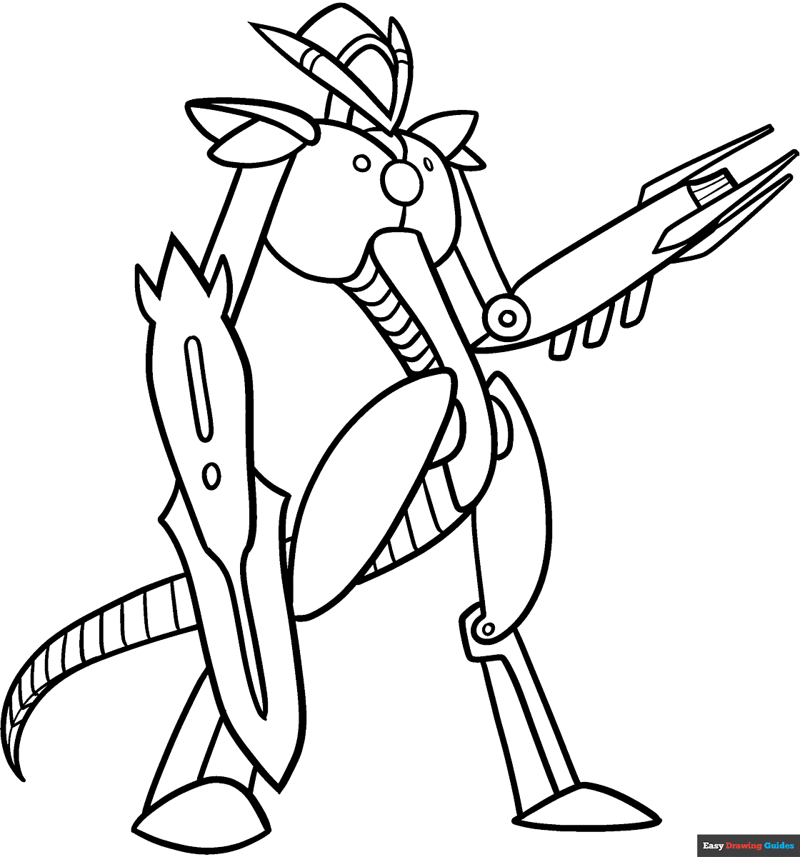 Cool Robot Coloring Page Easy Drawing Guides Cool Robot Coloring Page Easy Drawing Guides