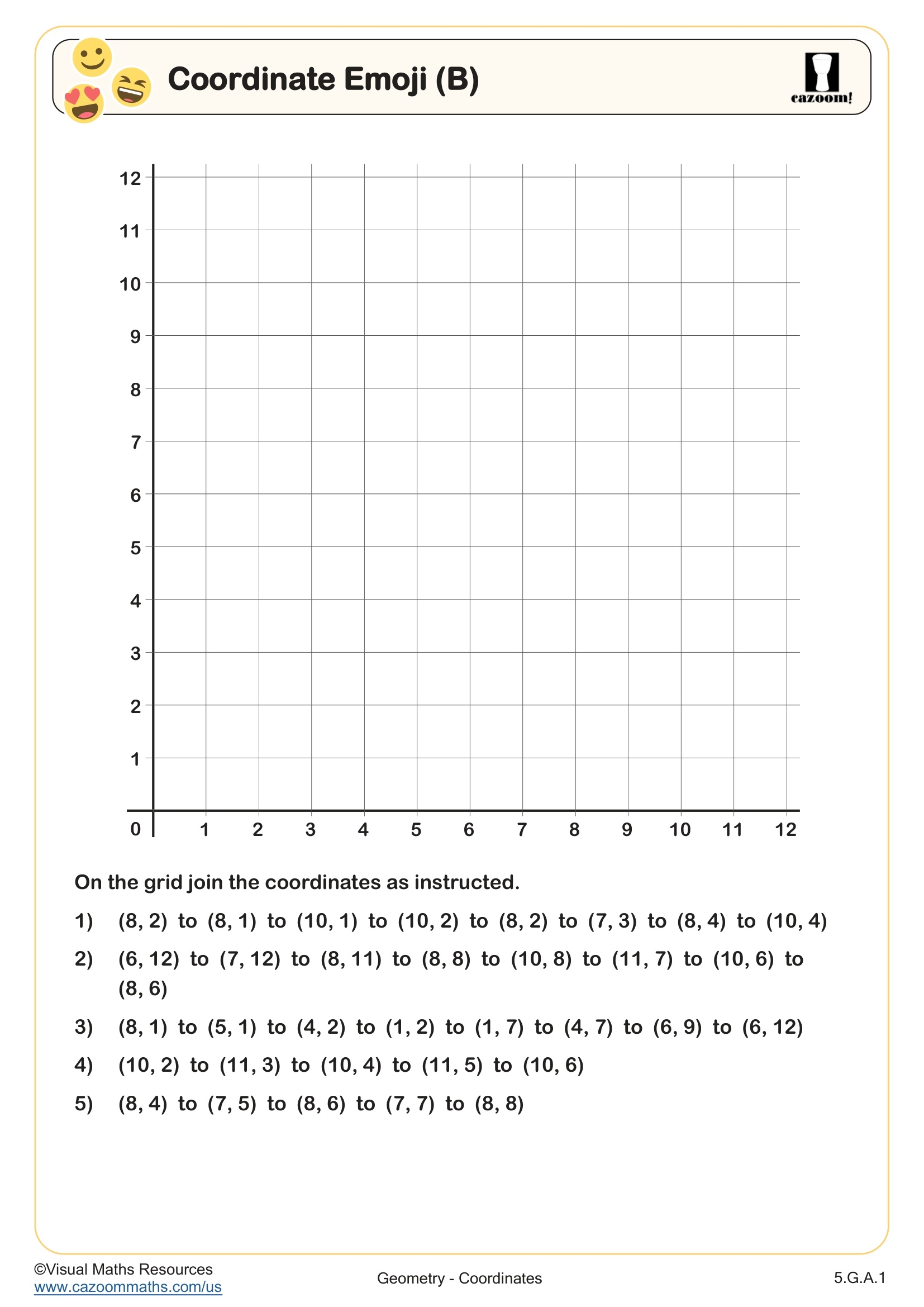 Coordinate Plane Worksheets Grades 4 7 FREE 