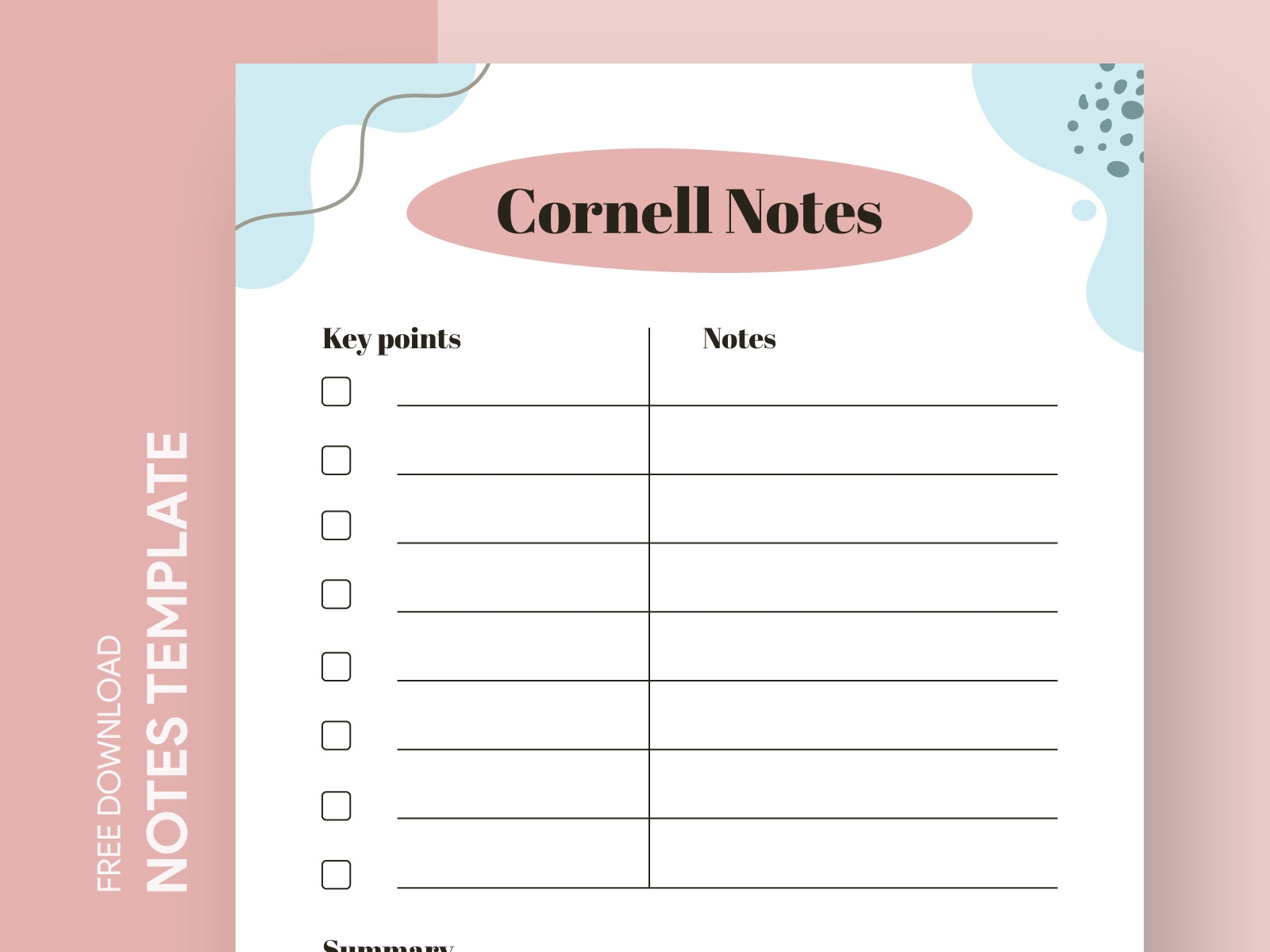 Cornell Notes Printable Free Google Docs Template By Gdoc On Dribbble Cornell Notes Printable Free Google Docs Template By Gdoc On Dribbble