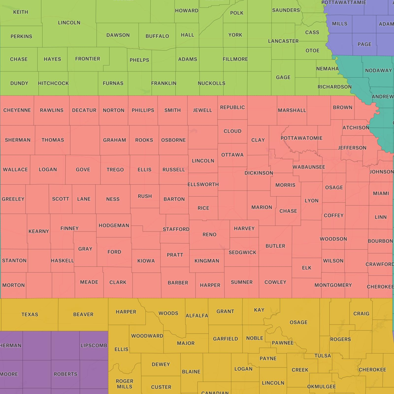 Counties In Kansas Counties In Kansas