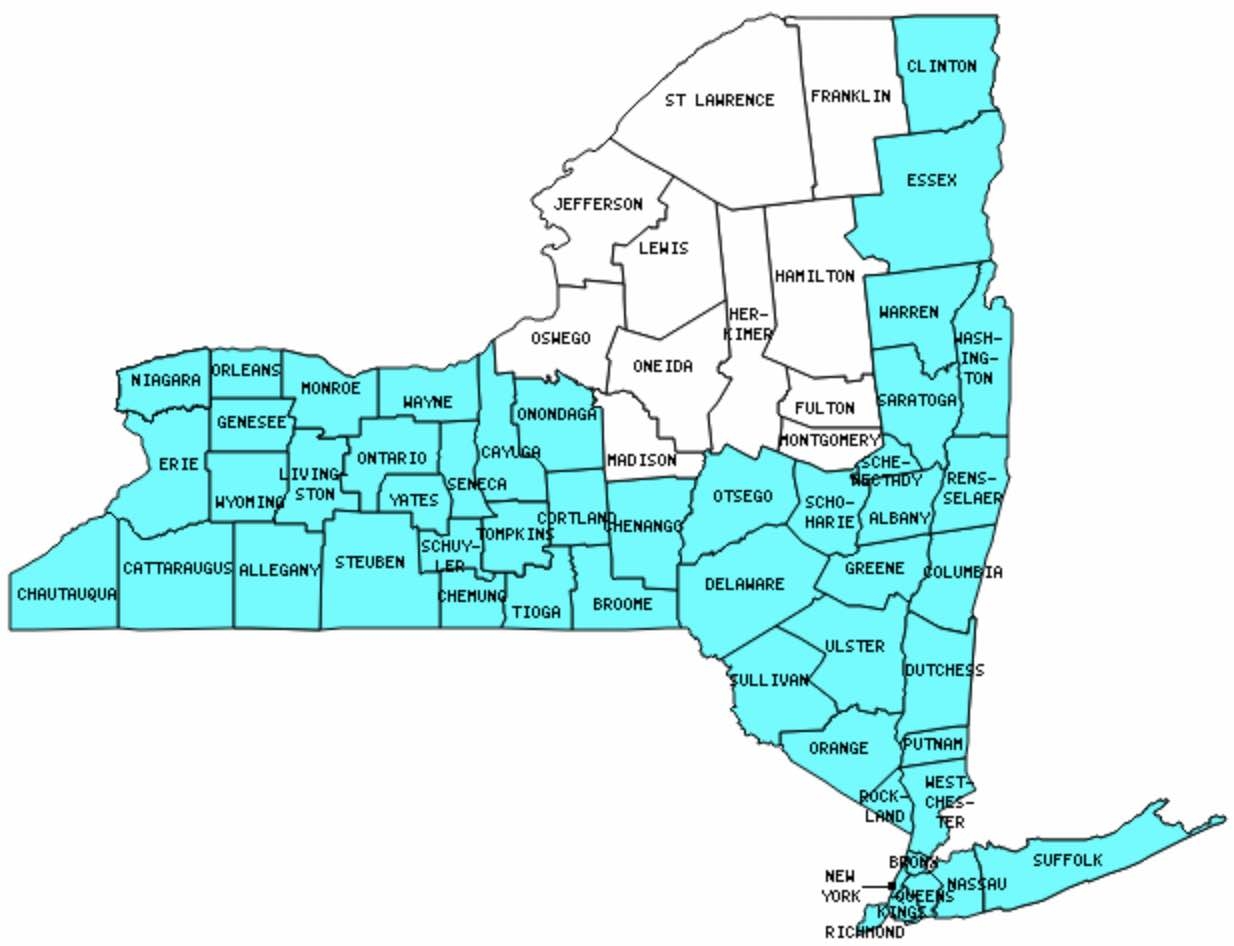 Counties In New York That I Have Visited Twelve Mile Circle An Appreciation Of Unusual Places