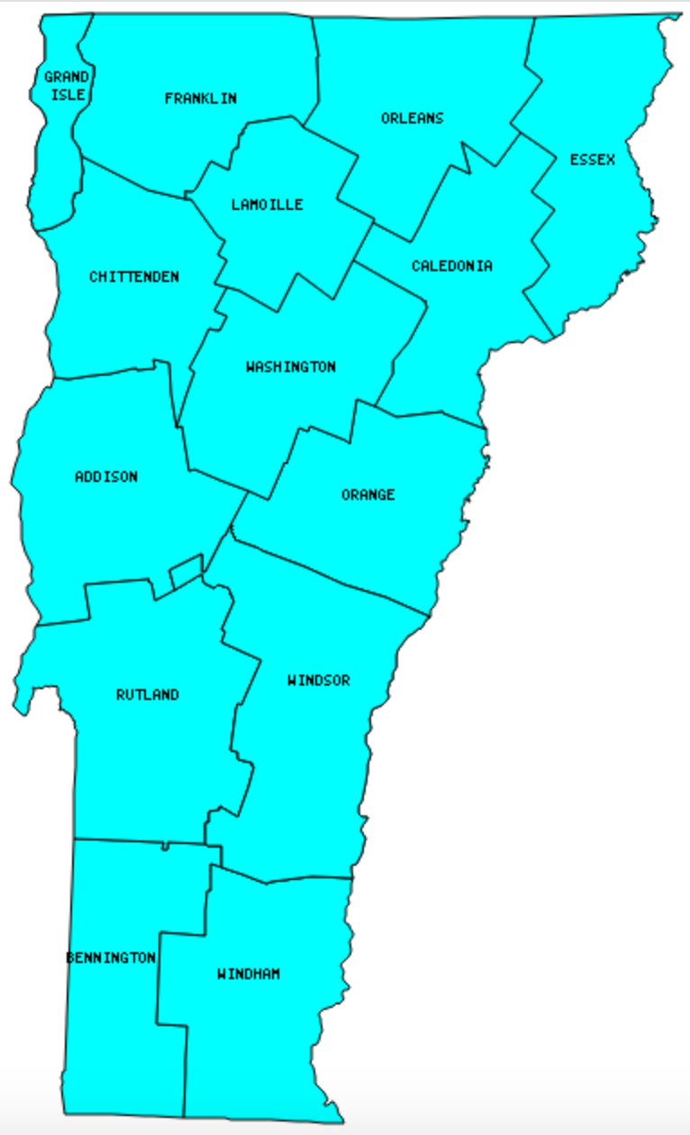 map of counties in vermont map of counties in vermont