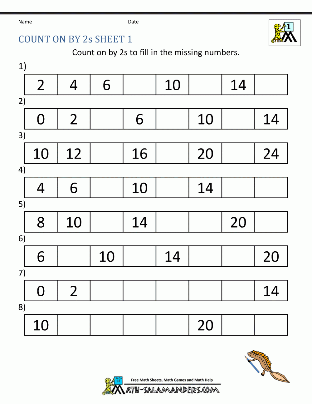 Counting By 2s Worksheets Worksheets Library Counting By 2s Worksheets Worksheets Library
