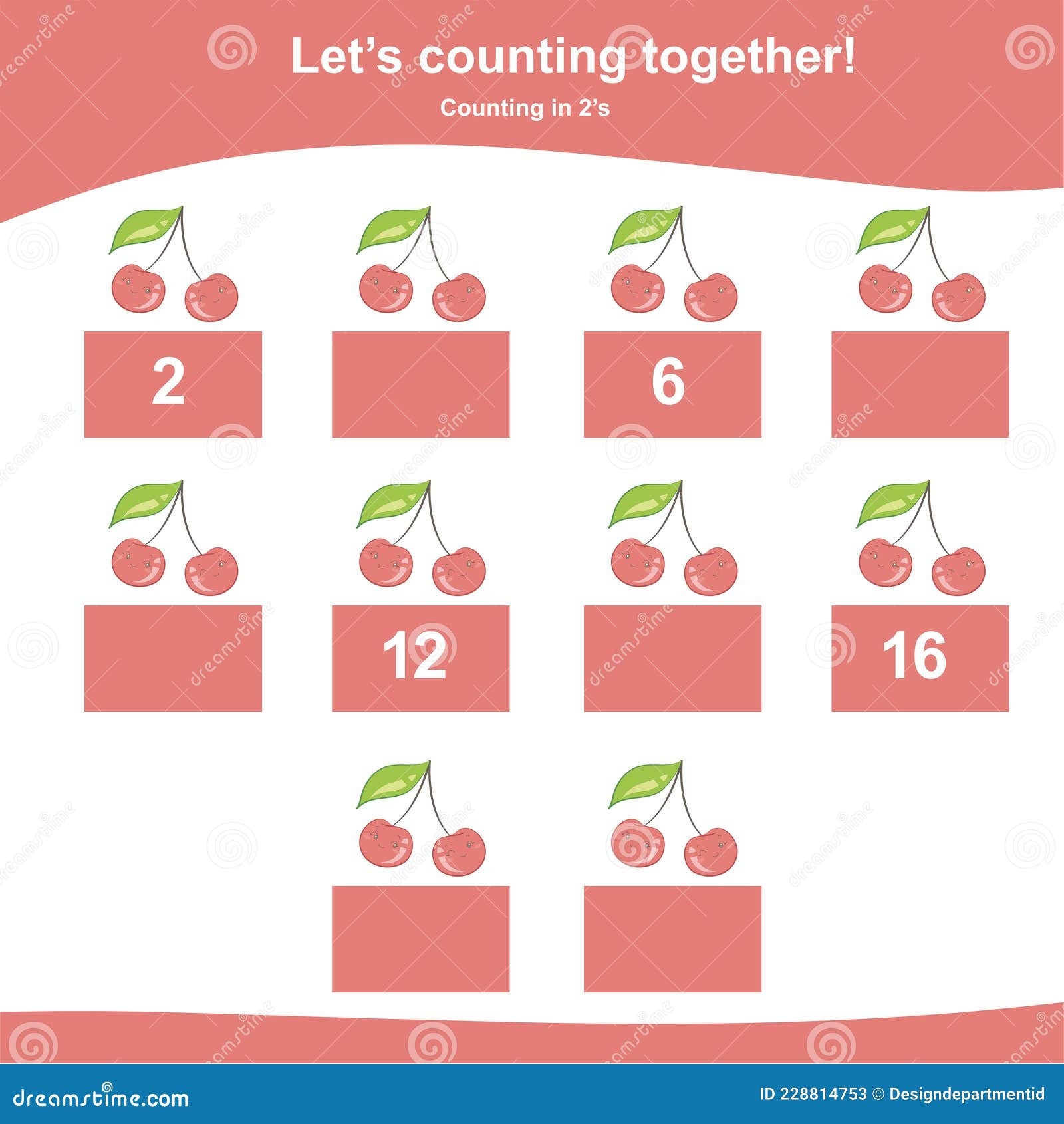 counting by 2's worksheet counting by 2's worksheet