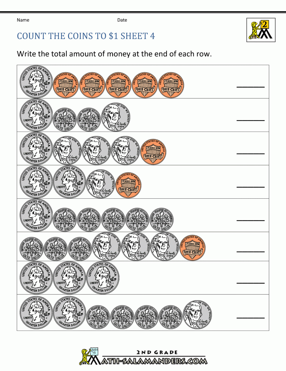 free printable money worksheets pdf