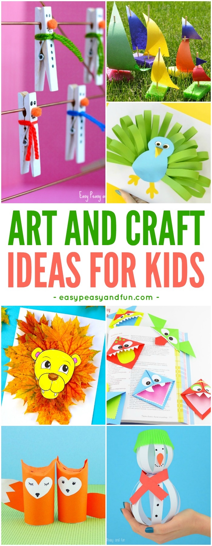 Crafts For Kids Tons Of Art And Craft Ideas For Kids To Make Easy Peasy And Fun