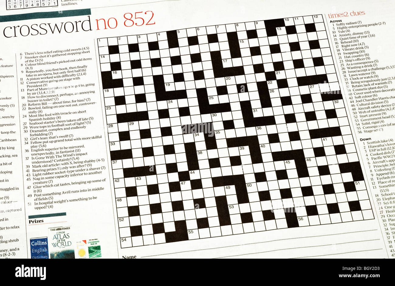 Crossword Clues Hi res Stock Photography And Images Alamy Crossword Clues Hi res Stock Photography And Images Alamy