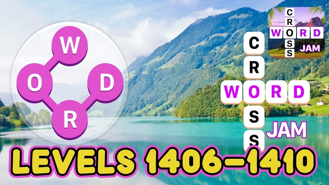 Crossword Jam Levels 1406 1410 Answers YouTube