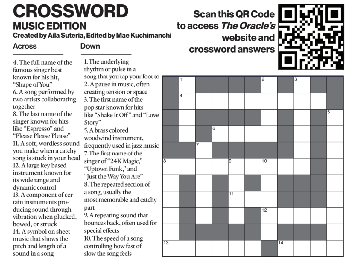 Crossword Music Edition The Oracle Crossword Music Edition The Oracle