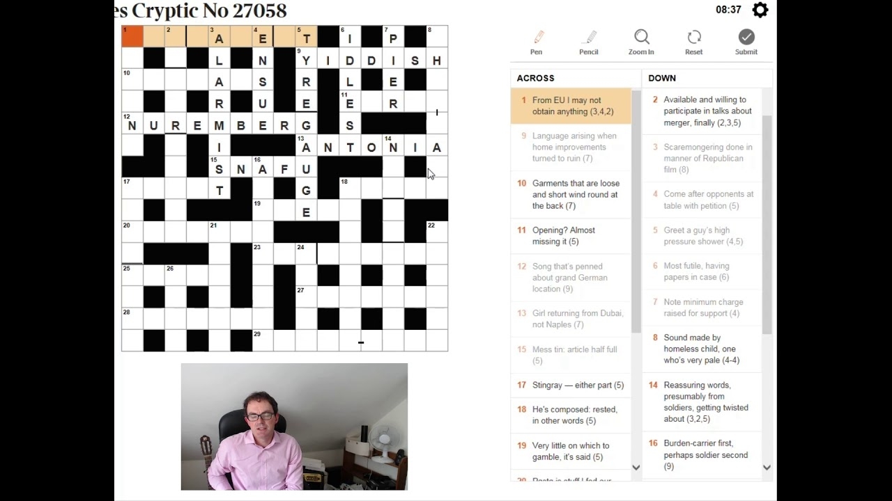 Cryptic Crosswords Explained Beginner Video 7 Jun 2018 YouTube