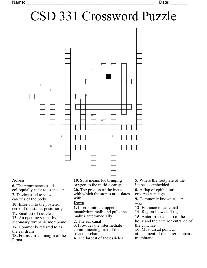 ear related crossword clue