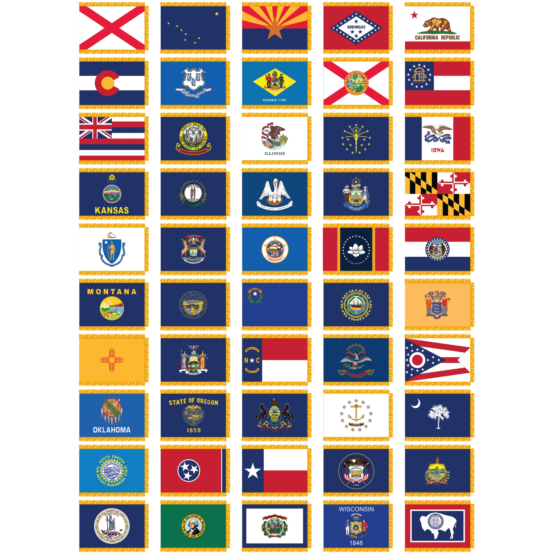 flags of all states