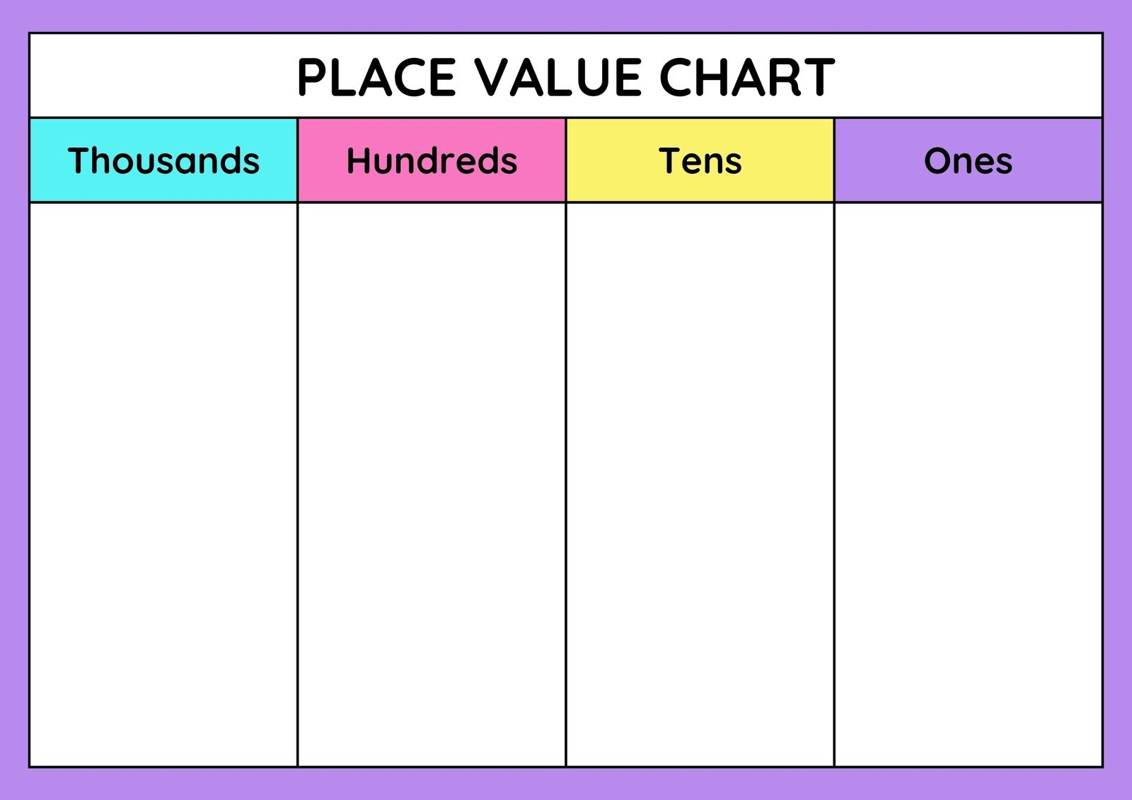 Customize 127 Place Value Worksheets Templates Online Canva Customize 127 Place Value Worksheets Templates Online Canva