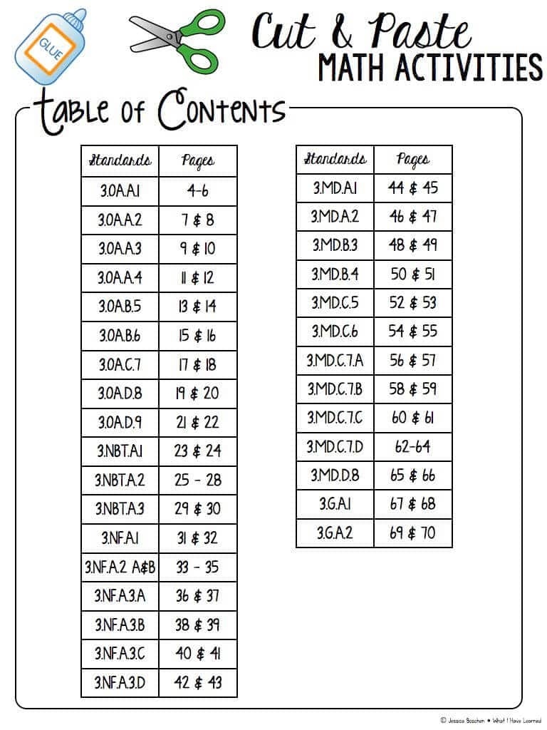 cut and paste math worksheets cut and paste math worksheets