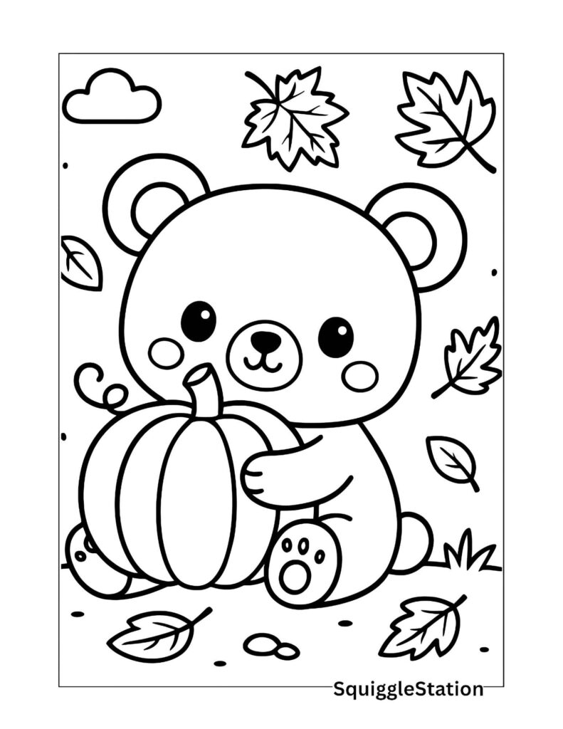 Cute Autumn Animals Coloring Pages Free Printables Squigglestation Cute Autumn Animals Coloring Pages Free Printables Squigglestation