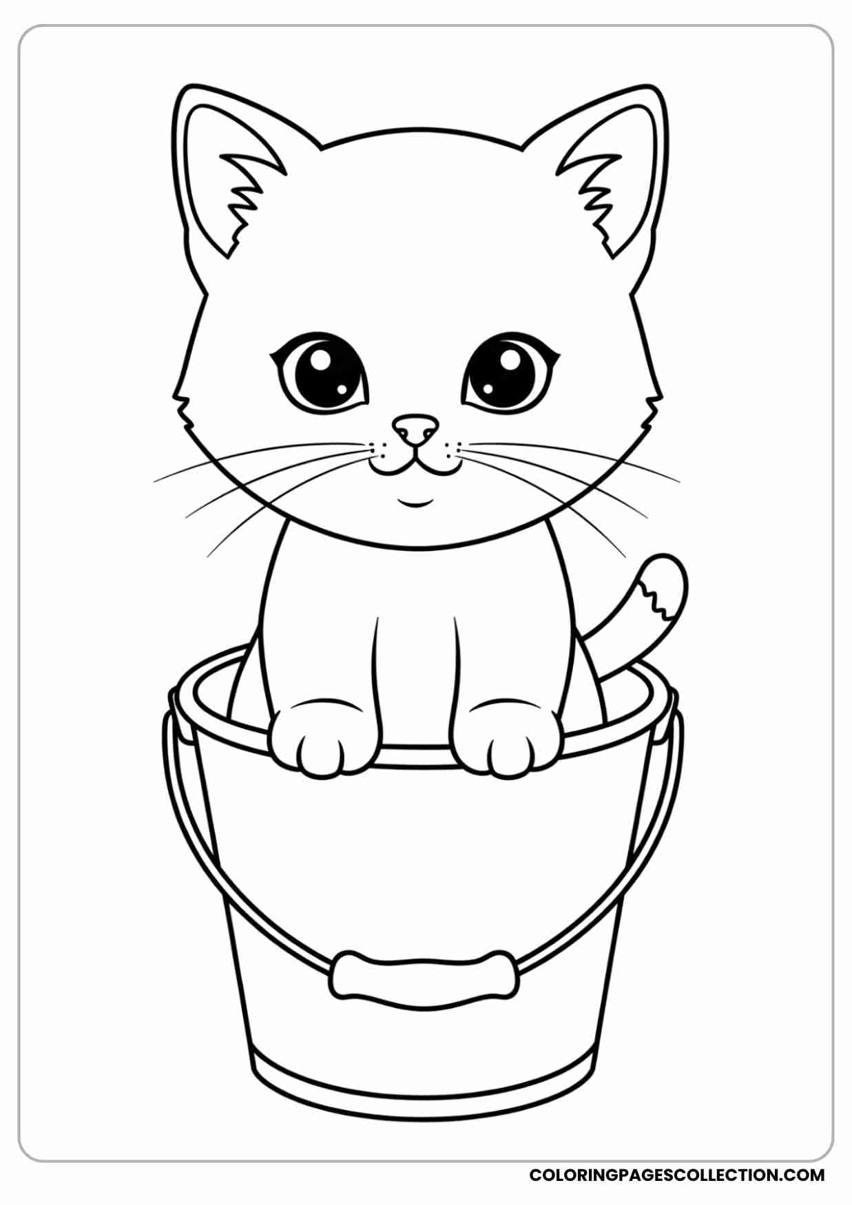Cute Kitten Coloring Pages Printable Free Cute Kitten Coloring Pages Printable Free