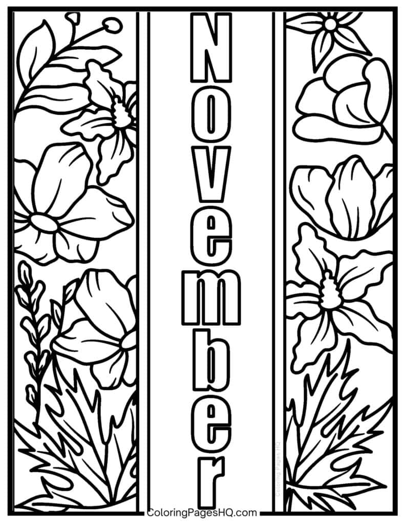 Cute November Coloring Pages Free PDF Printables Coloring Pages HQ Cute November Coloring Pages Free PDF Printables Coloring Pages HQ