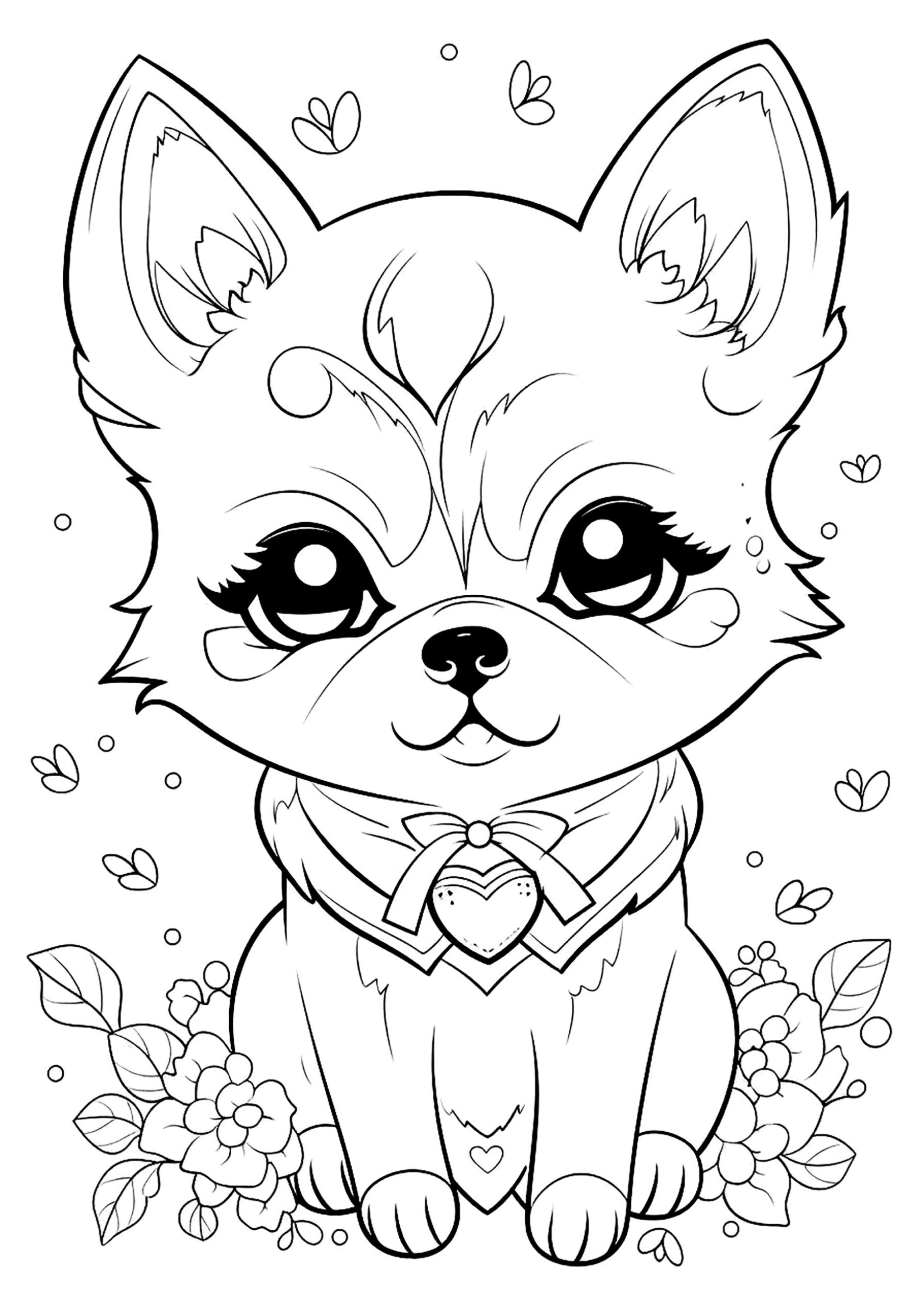cute dog coloring pages