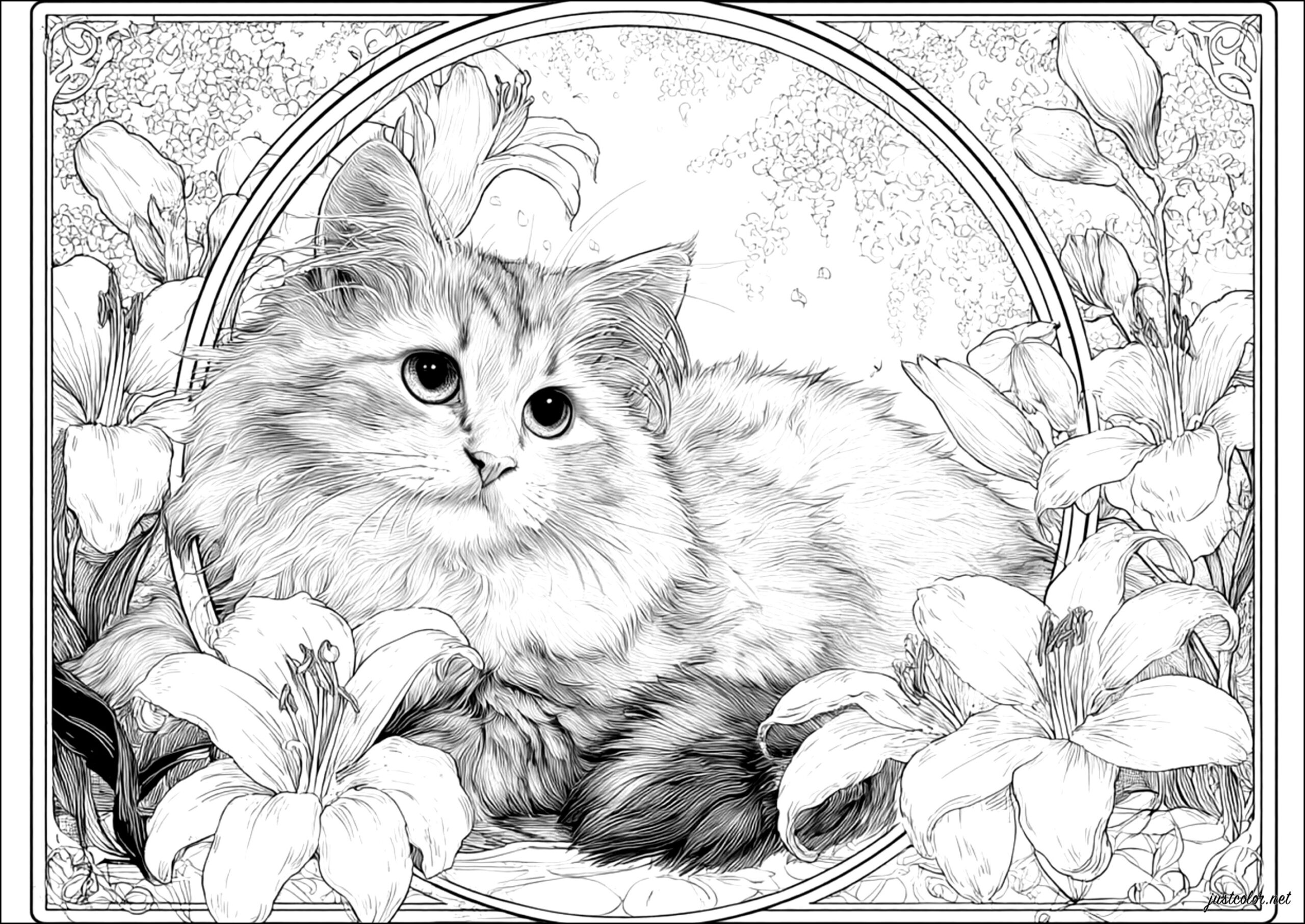 printable kitty coloring pages printable kitty coloring pages