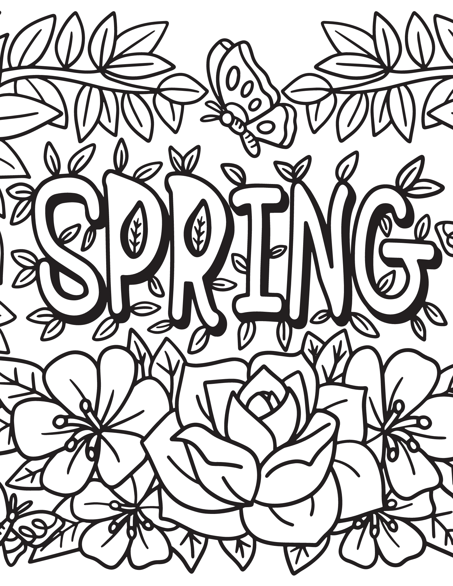 free spring coloring worksheets free spring coloring worksheets