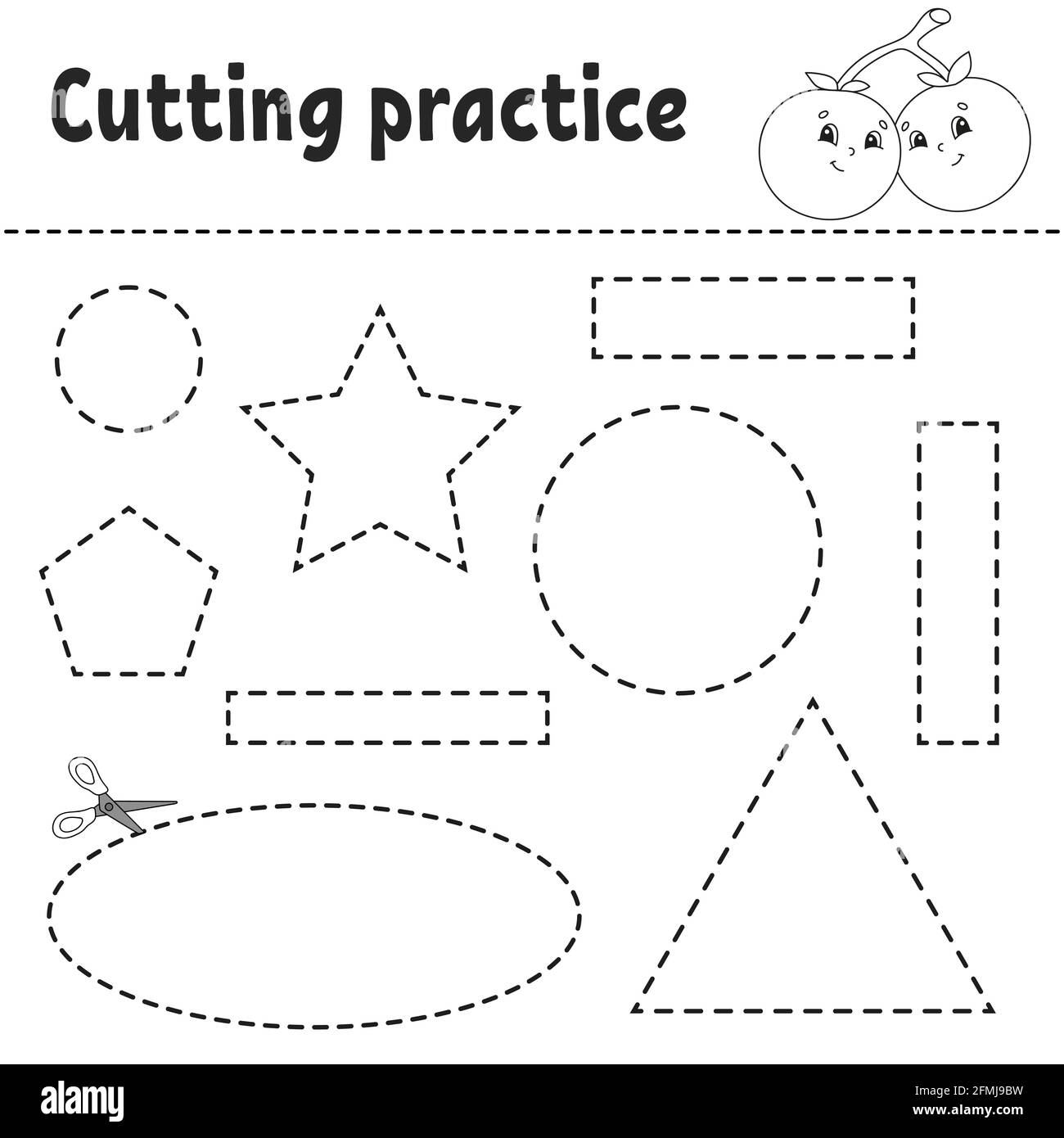 preschool cutting practice worksheets