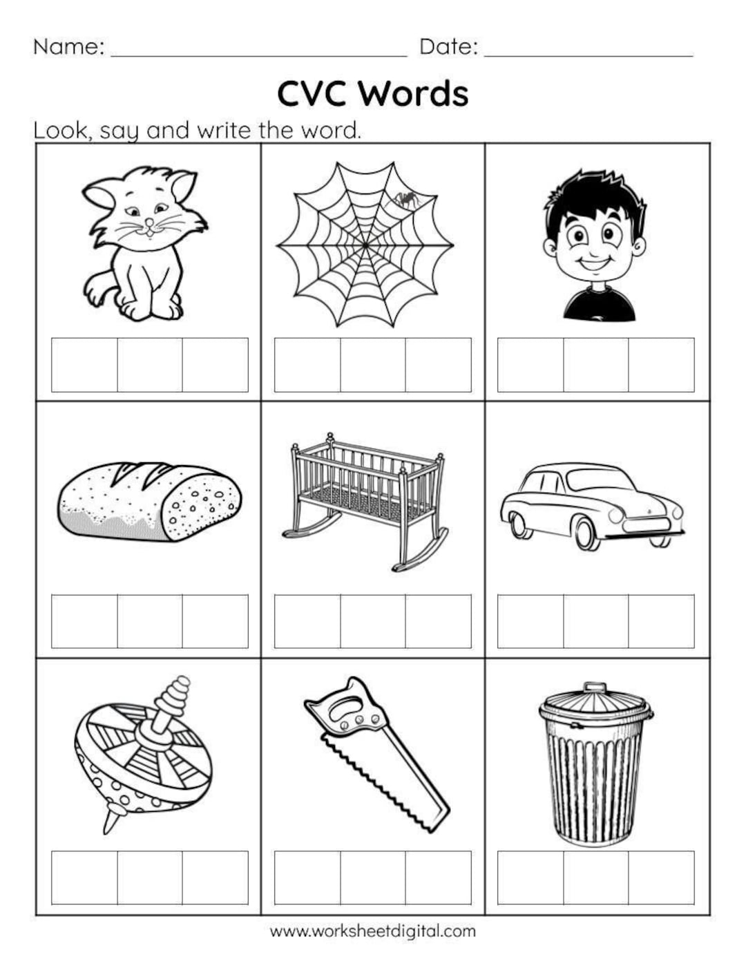 cvc worksheets for kindergarten cvc worksheets for kindergarten