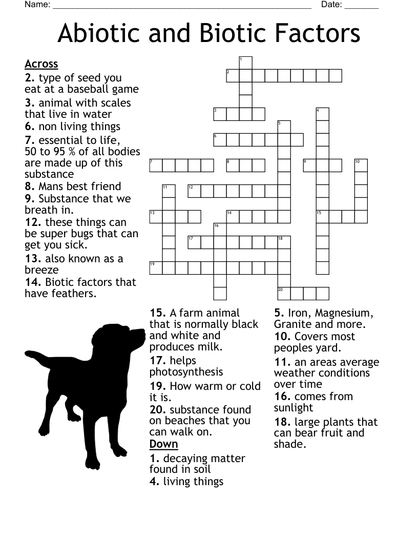 Desert Crossword WordMint