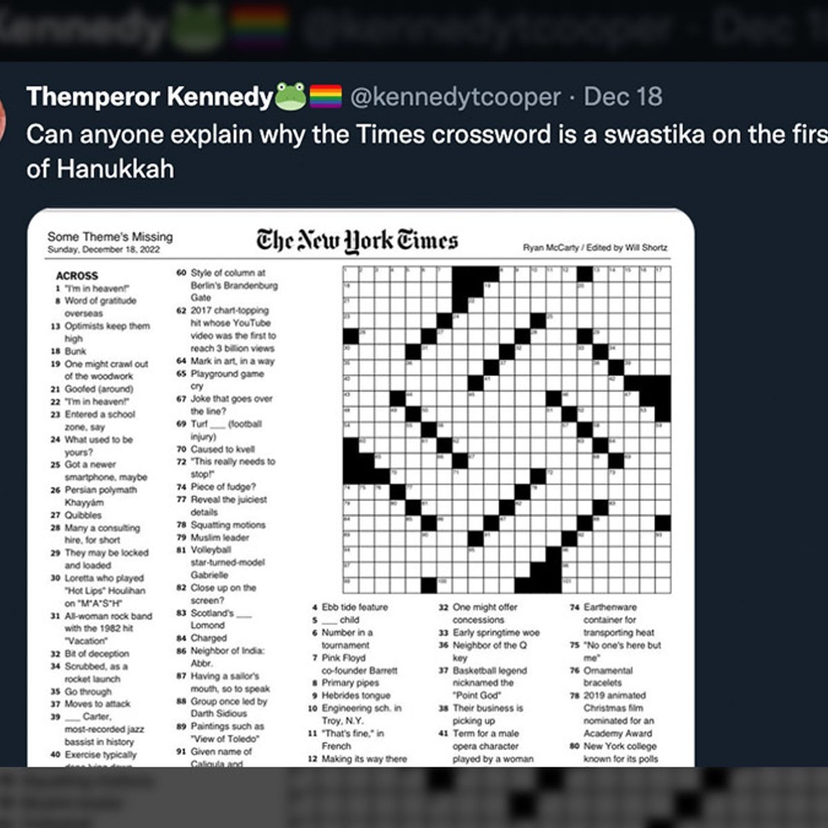 woe is me crossword