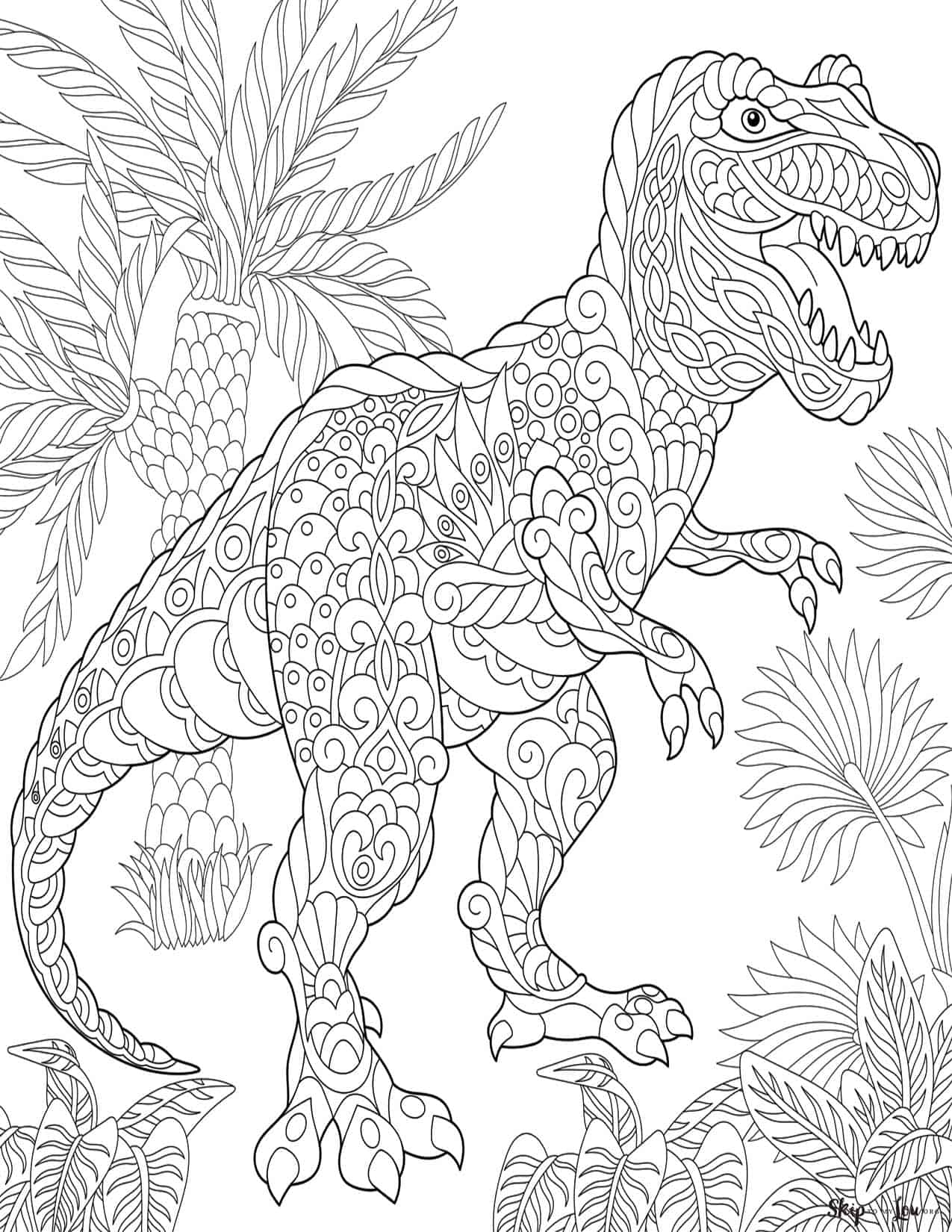 dinosaur printable coloring pages