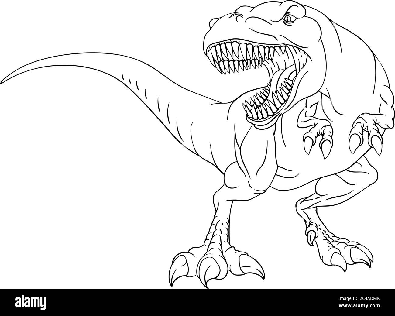 Dinosaur T Rex Outline Cartoon Coloring Book Page Stock Vector Image Art Alamy Dinosaur T Rex Outline Cartoon Coloring Book Page Stock Vector Image Art Alamy