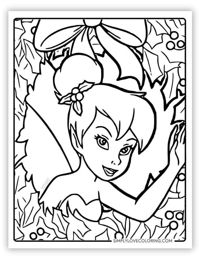 Disney Christmas Coloring Pages Free PDF Printable Simply Love Coloring