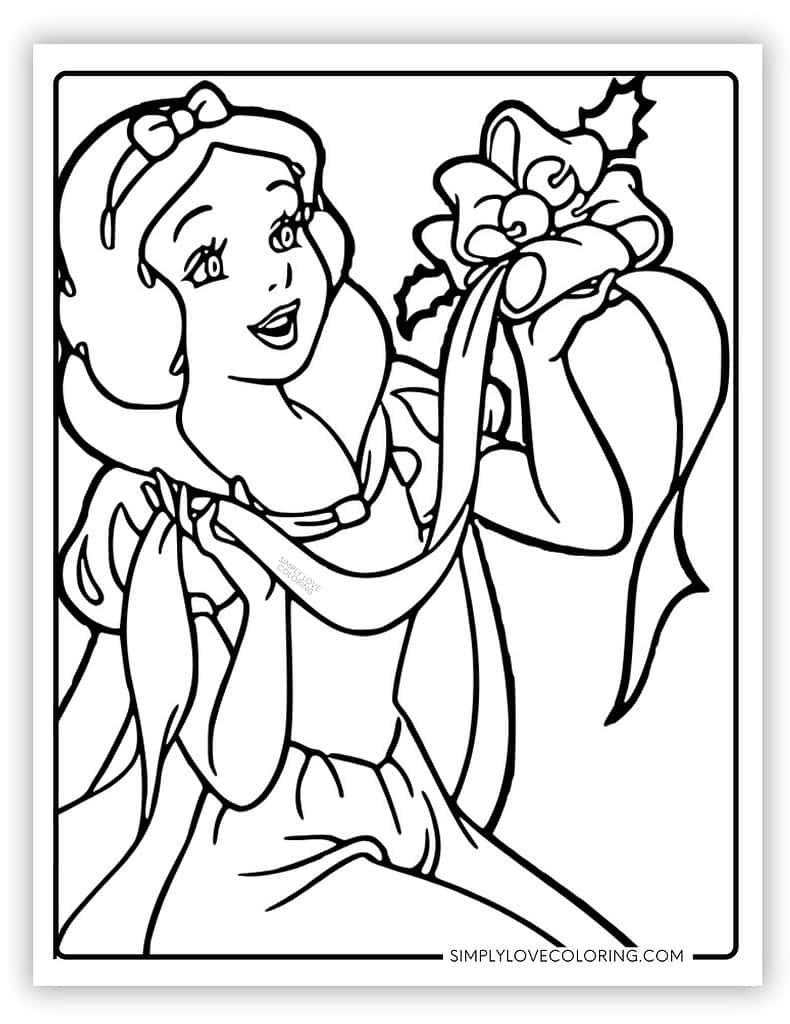 Disney Christmas Coloring Pages Free PDF Printable Simply Love Coloring