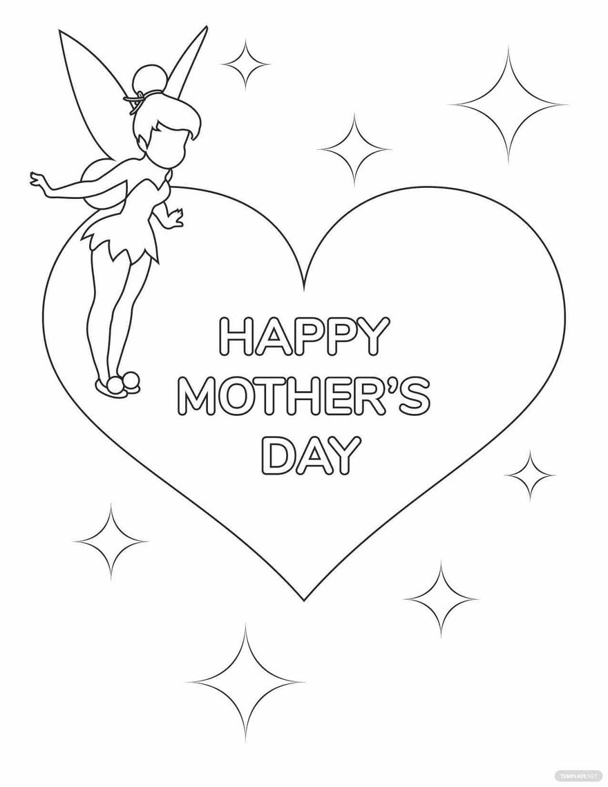 Disney Mother s Day Coloring Page In Illustrator SVG JPG EPS PNG Download Template