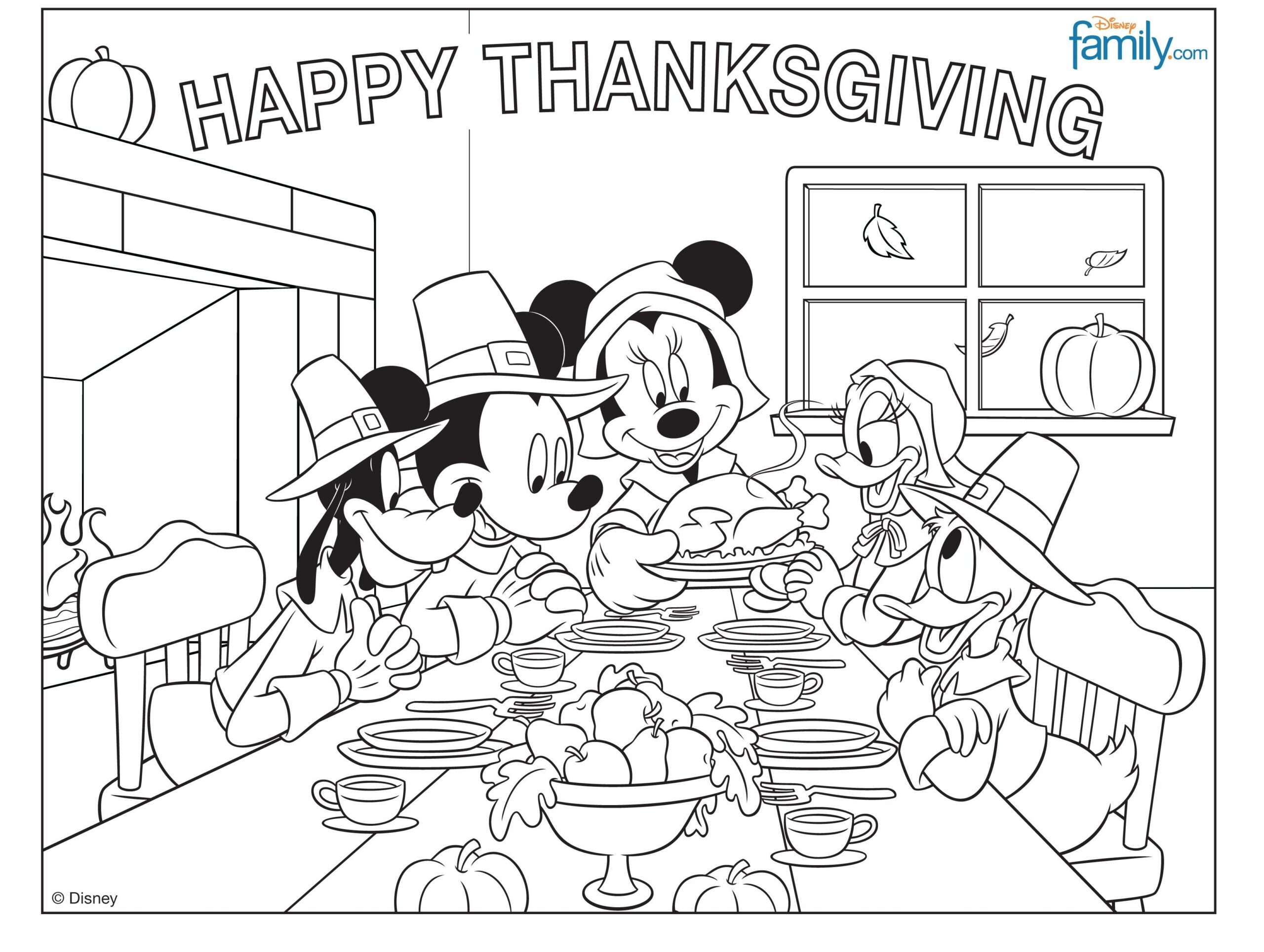 Disney Thanksgiving Coloring Pages Books 100 FREE And Printable Disney Thanksgiving Coloring Pages Books 100 FREE And Printable