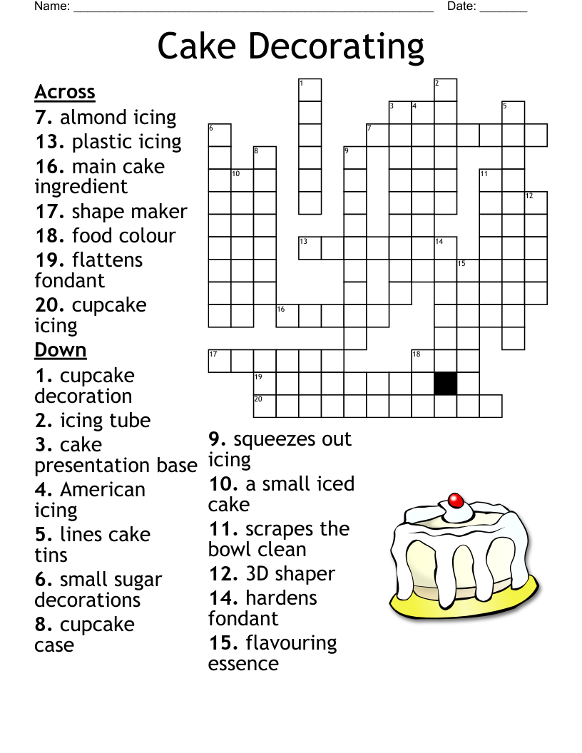 rum cake crossword clue
