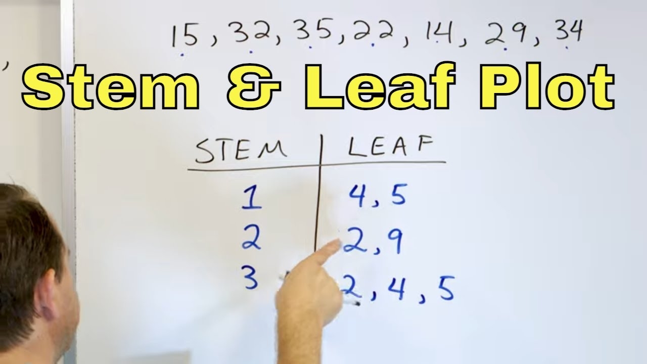 Draw Understand Stem and Leaf Plots 6 8 25 YouTube Draw Understand Stem and Leaf Plots 6 8 25 YouTube