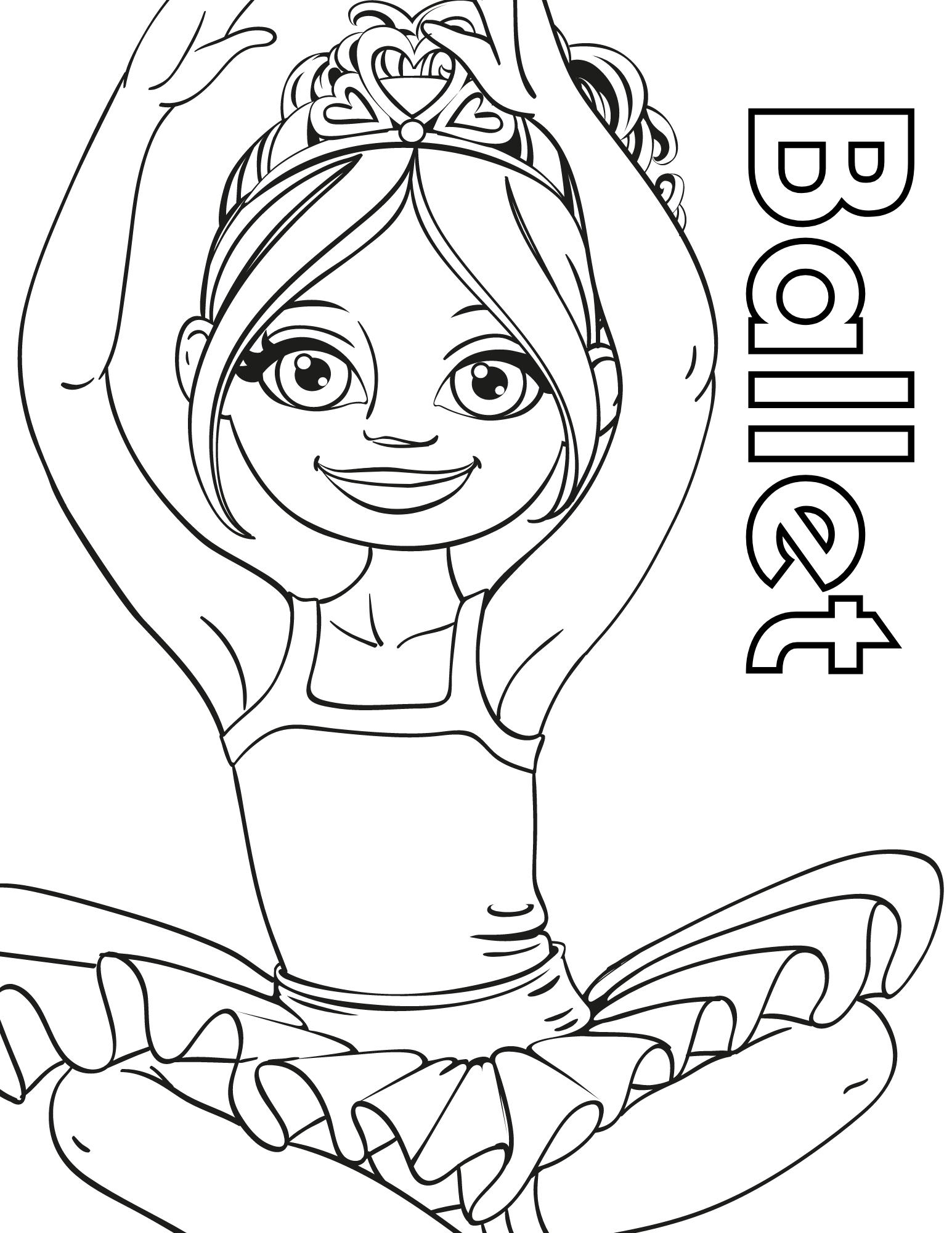 coloring pages ballet dancer