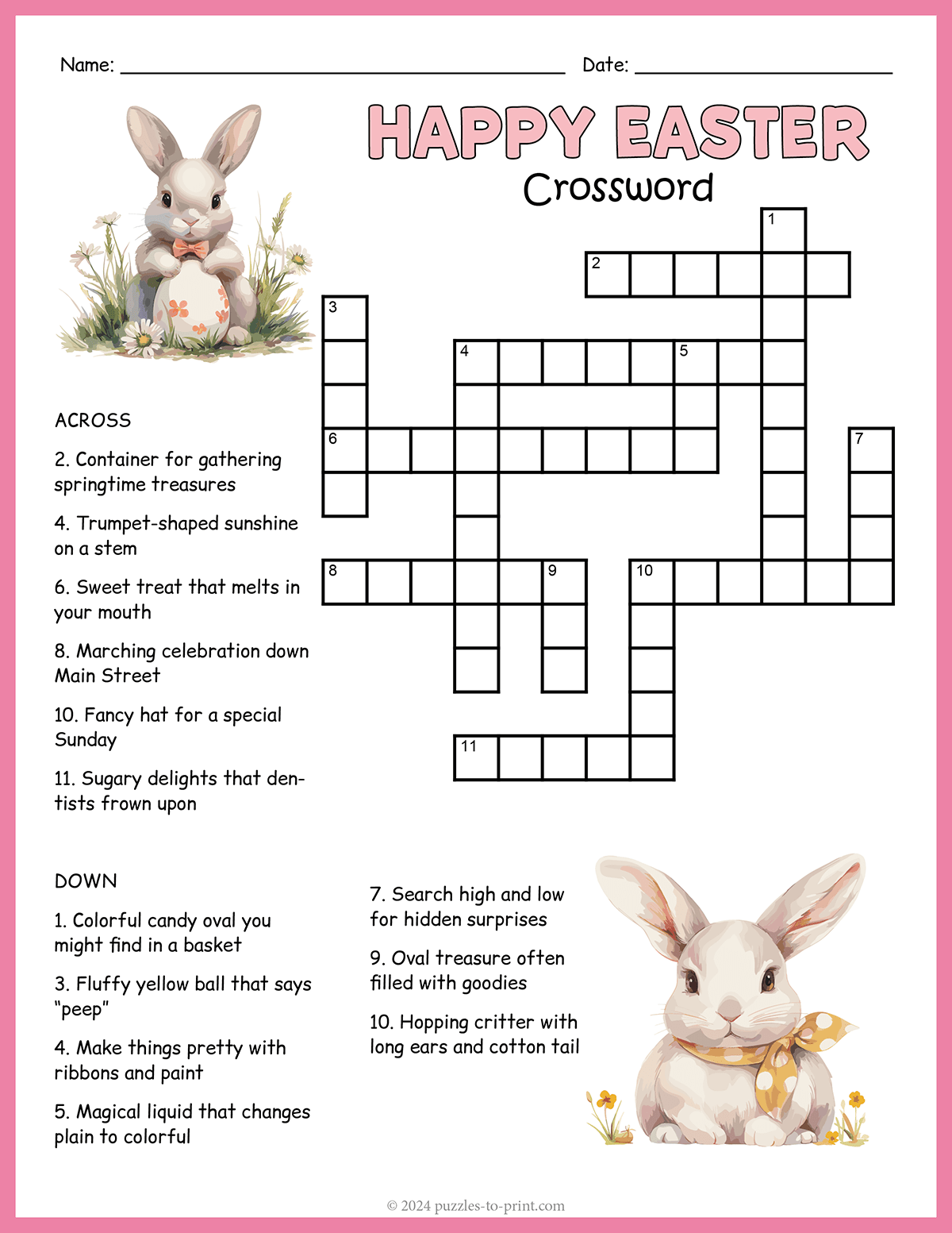 Easter Crossword Puzzle