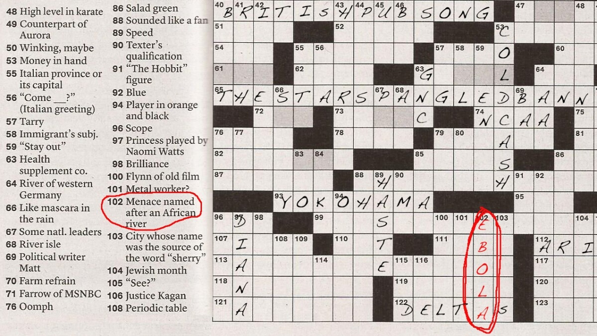 Ebola Invades The New York Times Sunday Crossword Wyoming Public Media