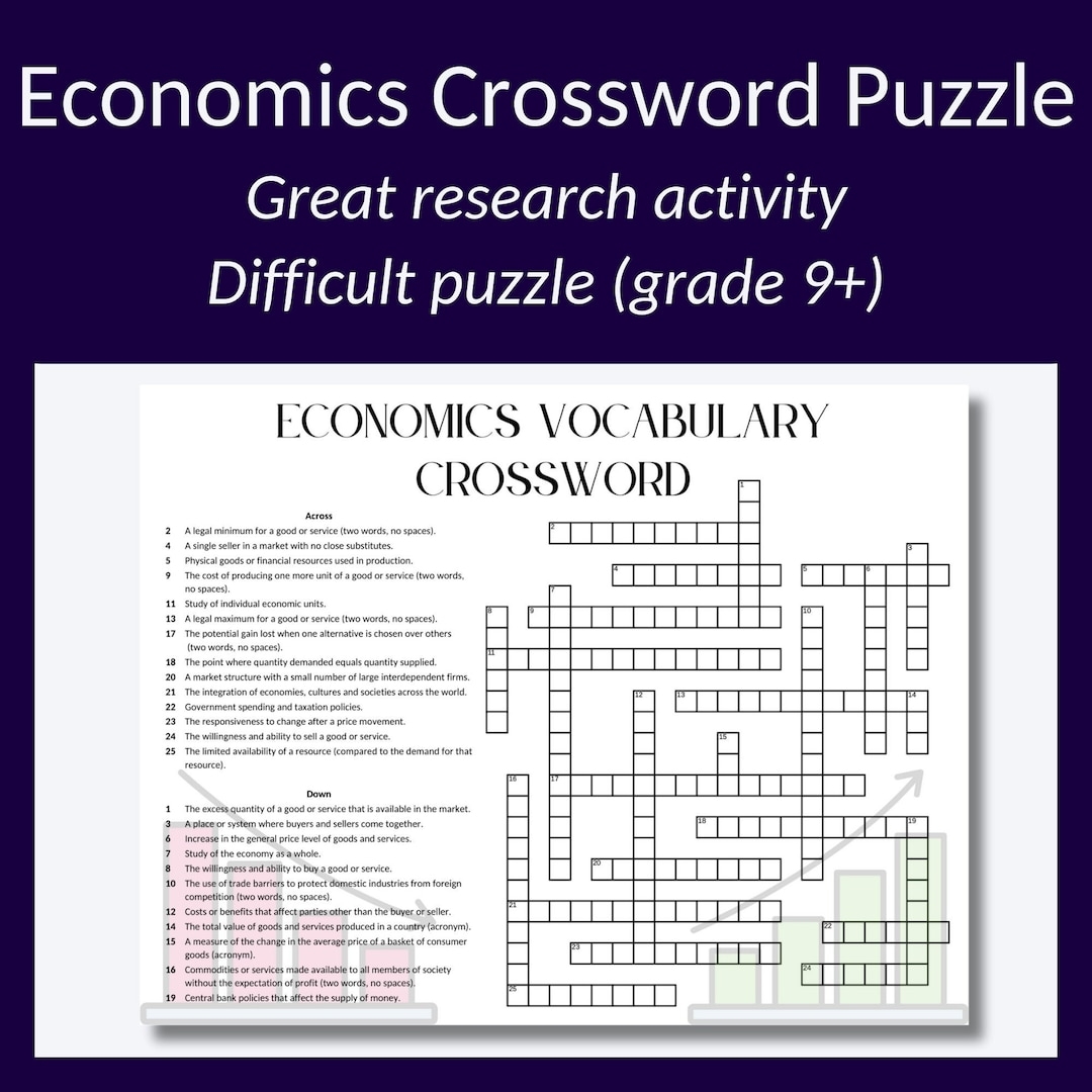 Economics Crossword Puzzle Micro Macro Vocabulary PDF Download Etsy Economics Crossword Puzzle Micro Macro Vocabulary PDF Download Etsy