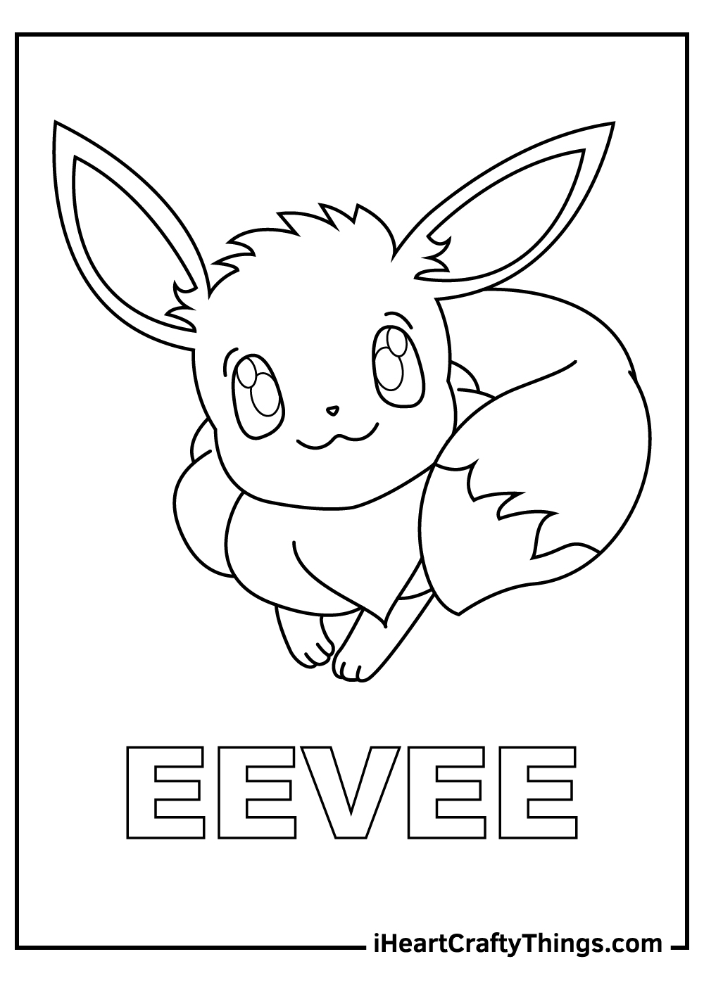 coloring pages of eevee