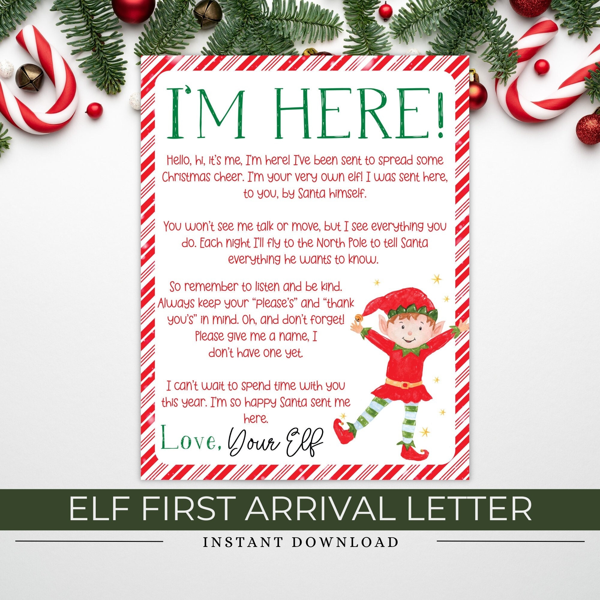 elf on the shelf welcome letter