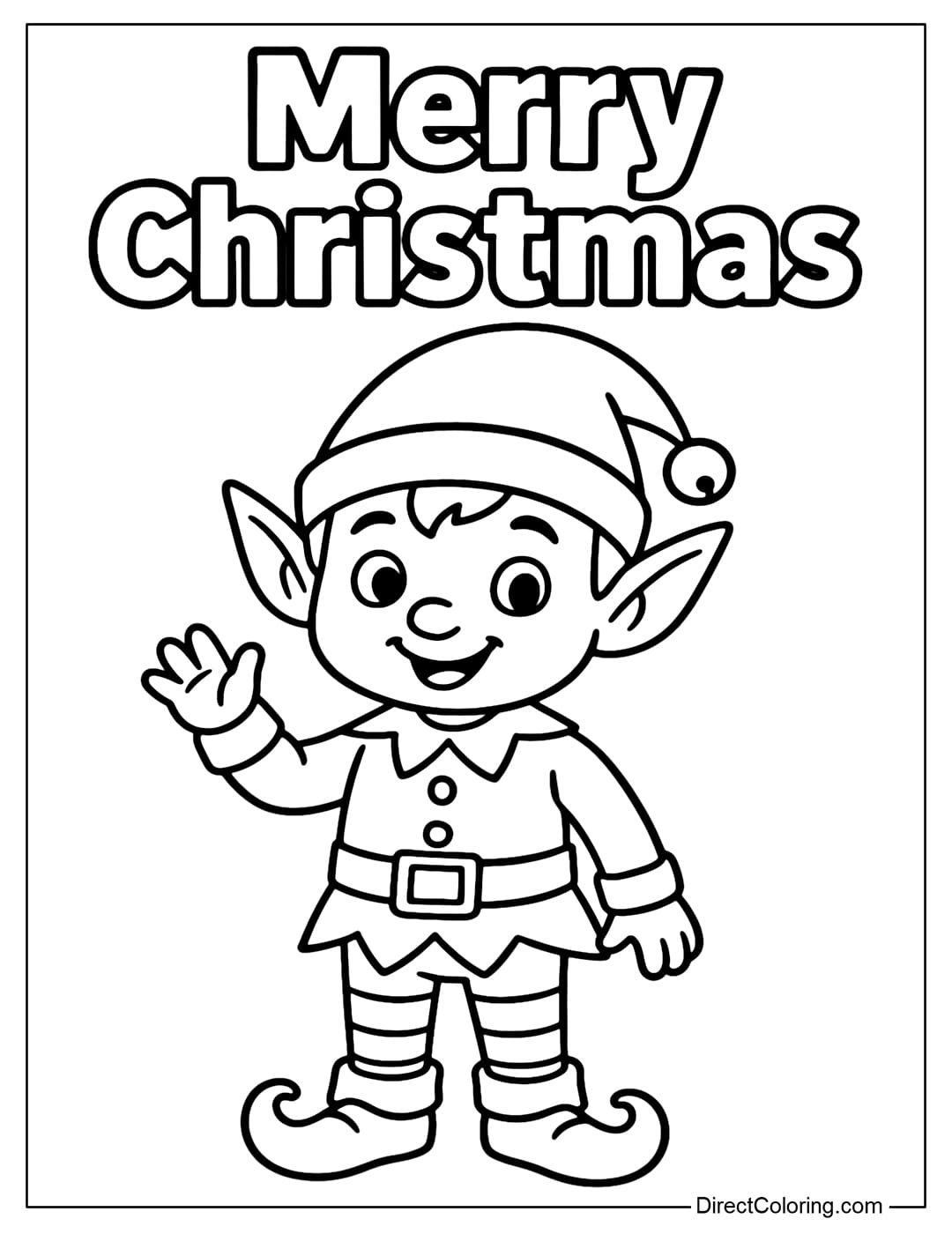 Elf Coloring Pages Free PDF To Download And Print
