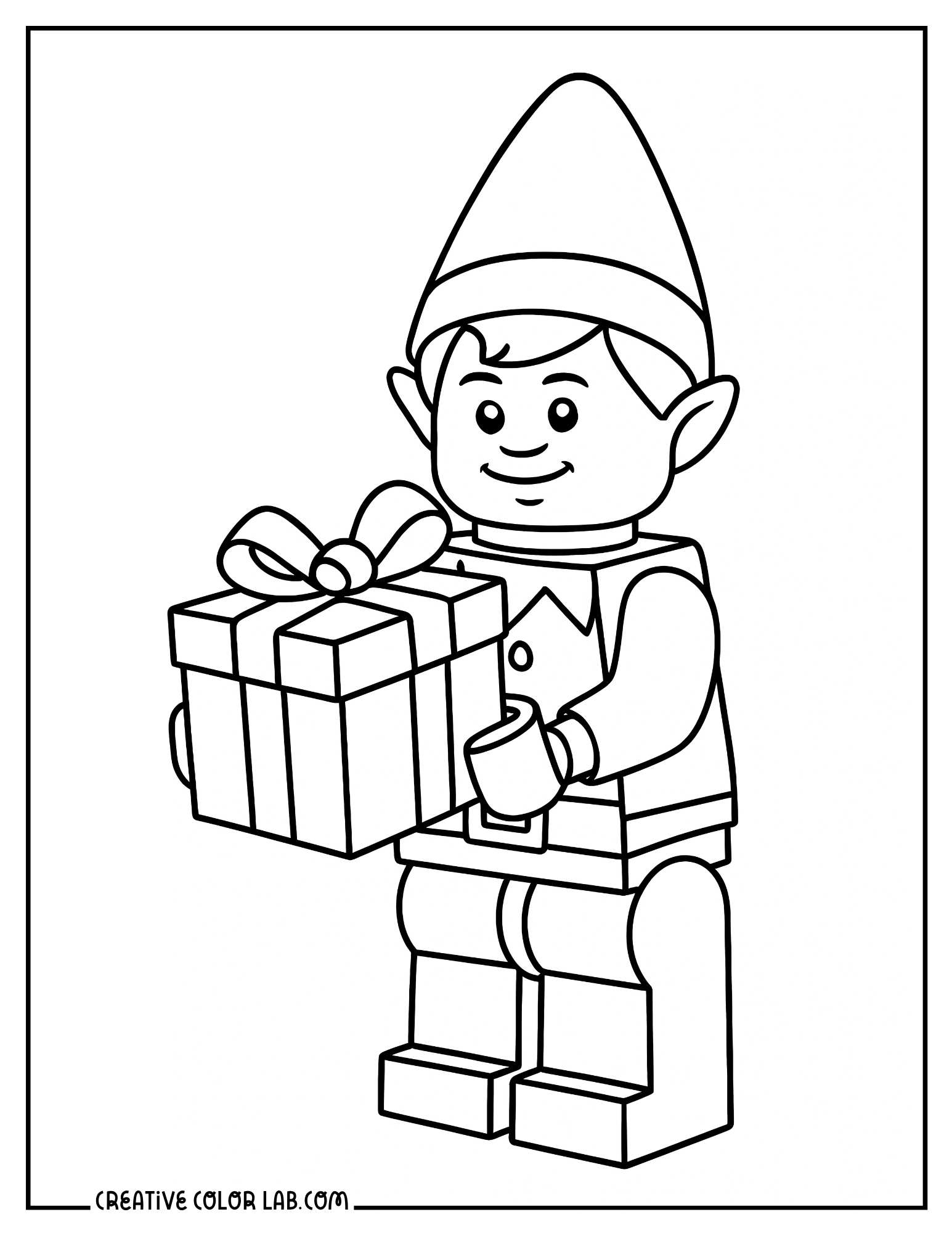 Elves Coloring Pages Free Printables
