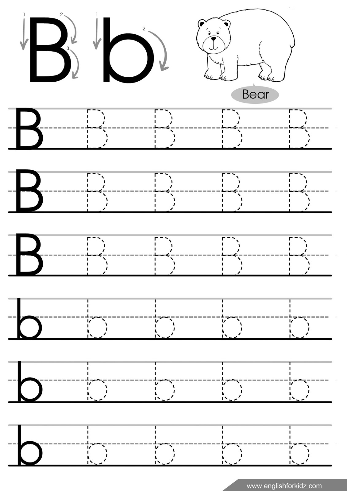 letter b traceable worksheets letter b traceable worksheets