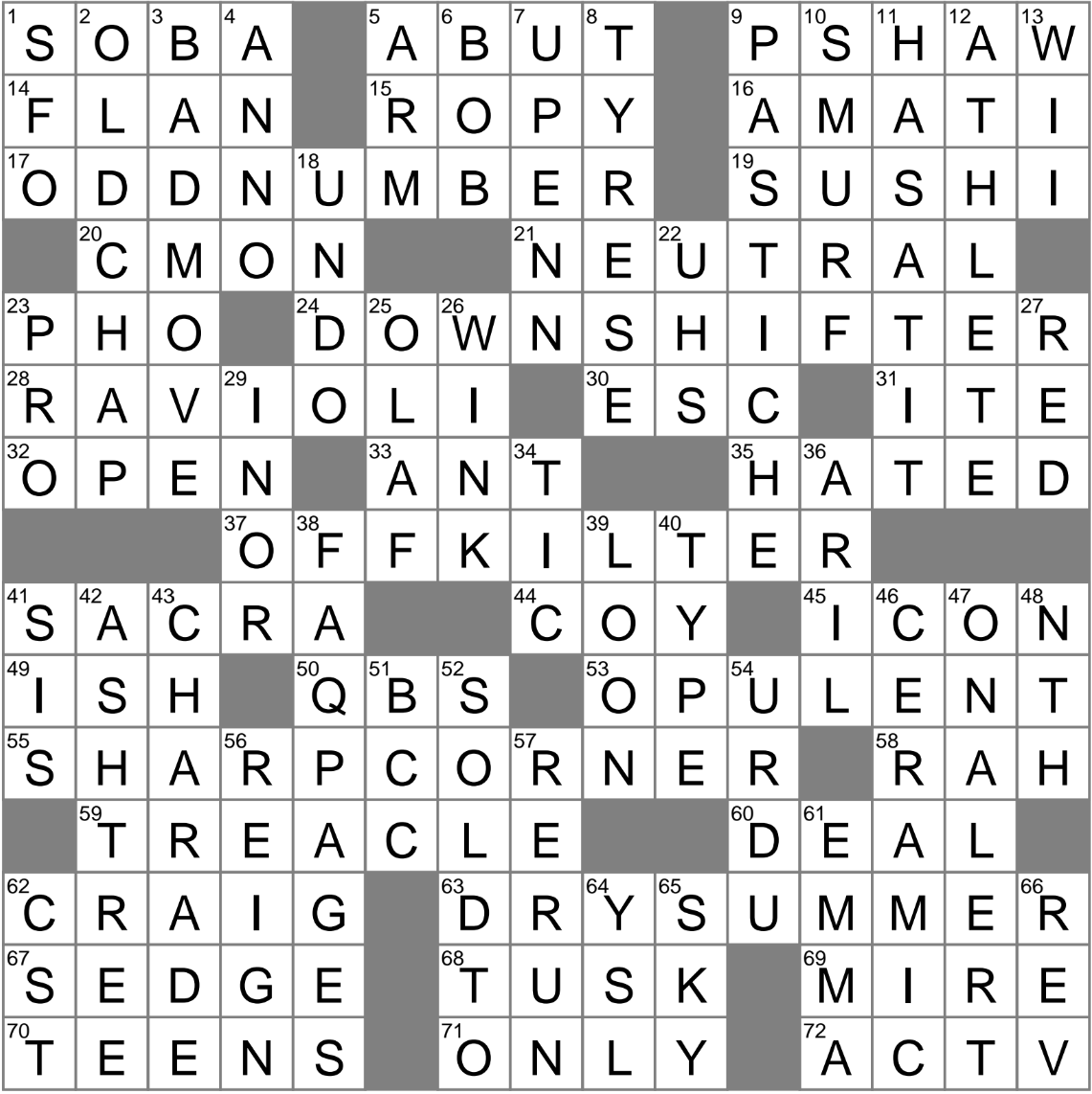 English Gent Crossword Clue Archives LAXCrossword