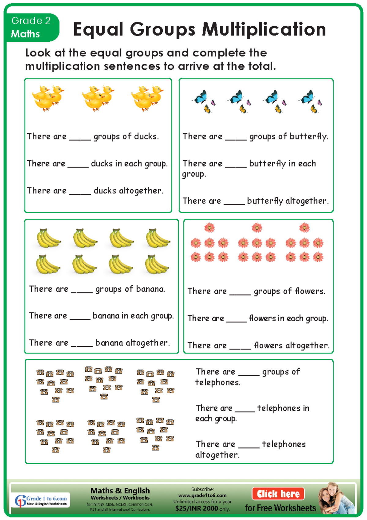 Equal Groups Multiplication There Are Groups Of Ducks There Are Ducks In Each Group Studocu