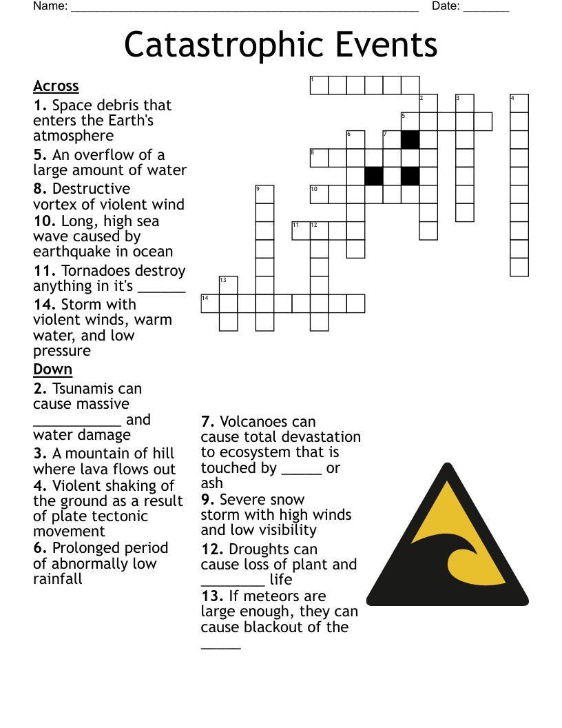 Extreme Weather Crossword WordMint