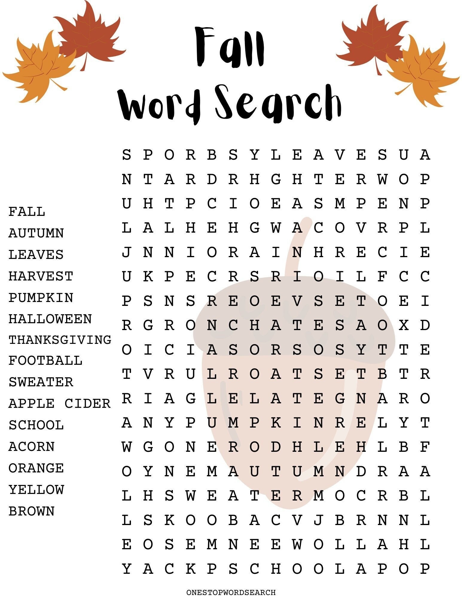 Fall Word Search Puzzle With Answer Sheet Autumn Word Search Seasonal Games Seasonal Puzzles Family Activities Children s Puzzles Etsy Fall Word Search Puzzle With Answer Sheet Autumn Word Search Seasonal Games Seasonal Puzzles Family Activities Children s Puzzles Etsy