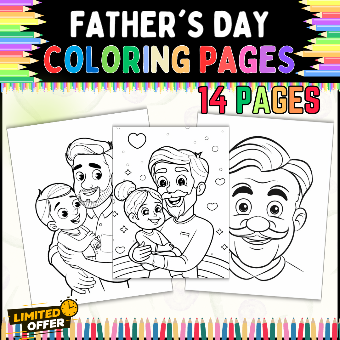 happy fathers day coloring pages